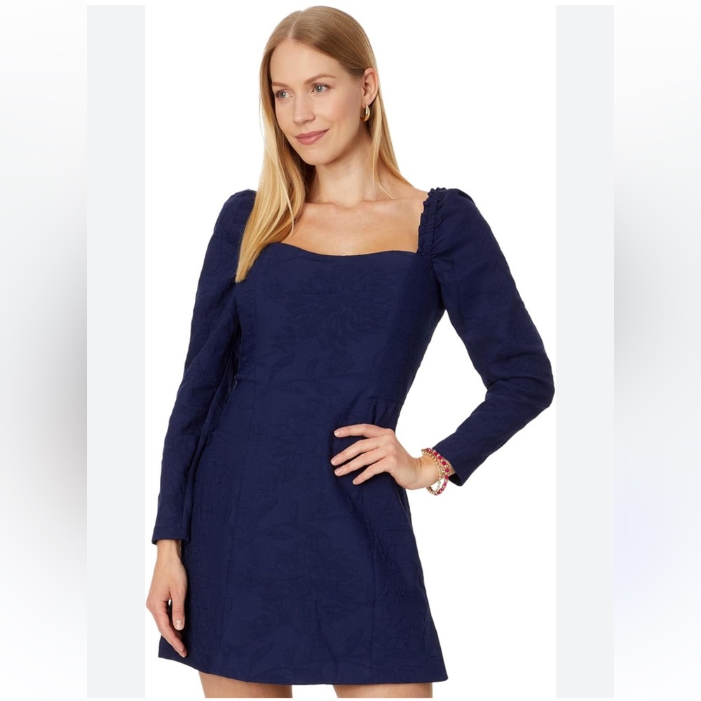 Lilly Pulitzer Navy Blue shorts romper mini dress 8